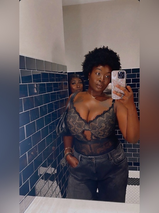 Fashion Nova Denim - Fashion Nova - Black Destroyed Oversized Denim